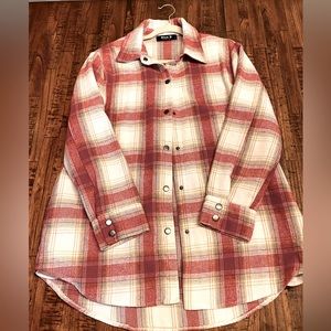 Flannel dress/ trench